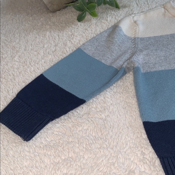 Children’s Place Blue Gray Sweater 18-24M EUC Crewneck - Picture 4 of 9